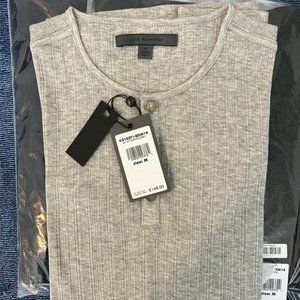 John Varvatos Collection Ribbed Henley size M